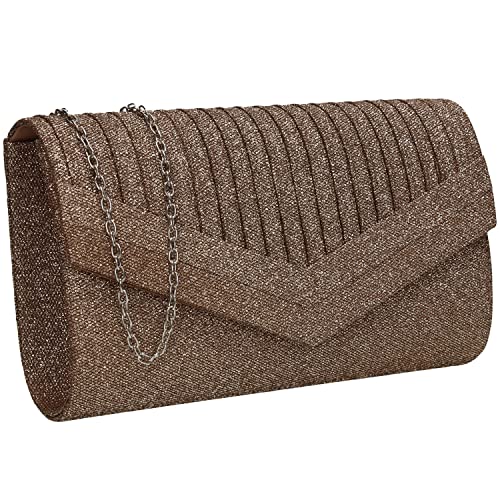 SwankySwans Damen Ruth Clutch-Tasche, Bronze von SwankySwans