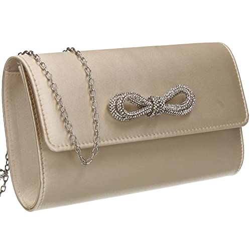 SwankySwans Damen Daphne Clutch-Tasche, elfenbeinfarben von SwankySwans