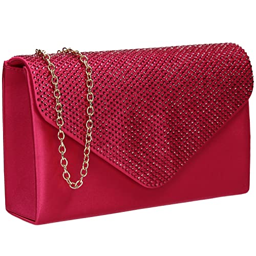 SwankySwans Damen Jodie Clutch-Tasche, Fuchsia von SwankySwans