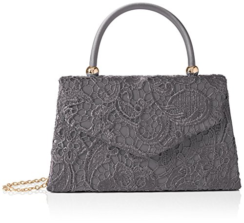 SwankySwans Kendall Damen Clutch, Spitze, elegant, Grau, Einheitsgröße von SwankySwans