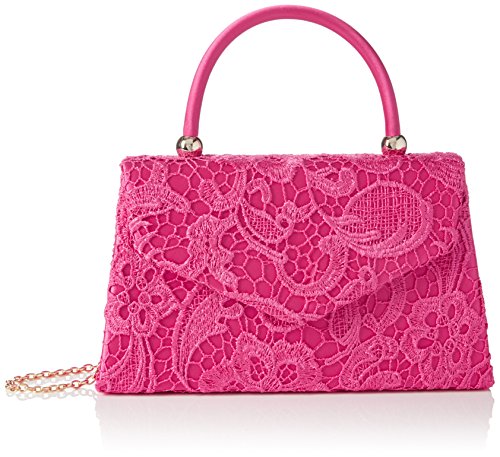 SwankySwans Kendall Damen Clutch, Spitze, elegant, Pink (Fuschia), Einheitsgröße von SwankySwans