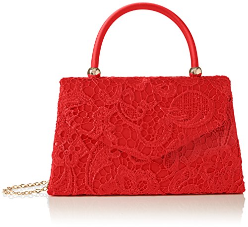 SwankySwans Kendall Damen Clutch, Spitze, elegant, Rot, Einheitsgröße von SwankySwans