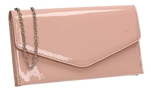 SwankyswansEvieDamenClutchPink (Nude Pink)3x12x24 Centimeters (W x H x L) von SwankySwans