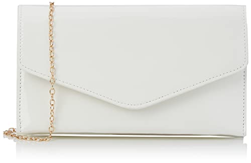 SwankyswansEvieDamenClutchWeiß (White)3x12x24 Centimeters (W x H x L) von SwankySwans