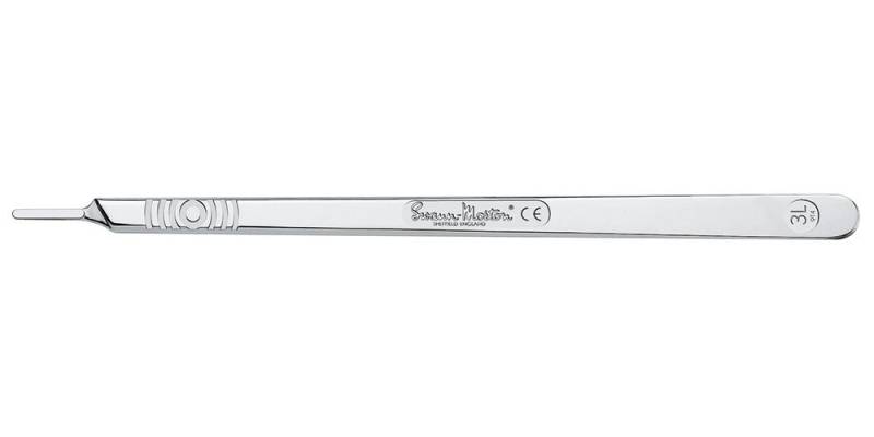 Swann Morton Rasiermesser Skalpellgriff Nr. 3L Swann Morton 21cm Skalpellhalter 814 von Swann Morton