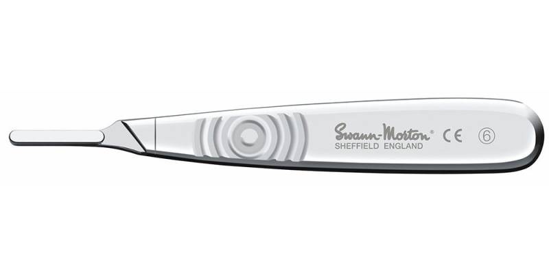 Swann Morton Rasiermesser Skalpellgriff Nr. 6 Swann Morton bauchiger Skalpellhalter für Nr.4 Klingen Swann Morton Rasiermesser Skalpellgriff Nr. 6 Swann Morton bauchiger Skalpellhalter für Nr.4 Klingen von Swann Morton