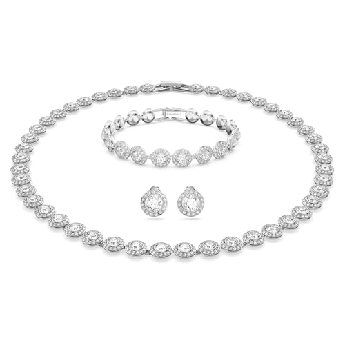 Swarovski Angelic Set, Rund, Weiss, Rhodiniert von Swarovski