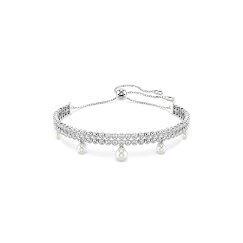 Swarovski Ariana Grande X Kristall und Perle weiches Armband in Rhodium-Finish – Teil der Ariana Grande x Capsule Kollektion Swarovski Ariana Grande X Kristall und Perle weiches Armband in Rhodium-Finish – Teil der Ariana Grande x Capsule Kollektion von Swarovski