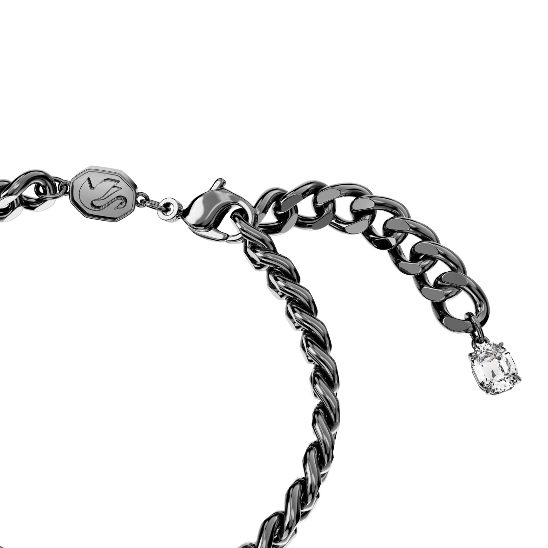 Swarovski Armband - Millenia bracelet, Octagon cut, Ruthenium plated - Gr. M - in Blau - für Damen von Swarovski