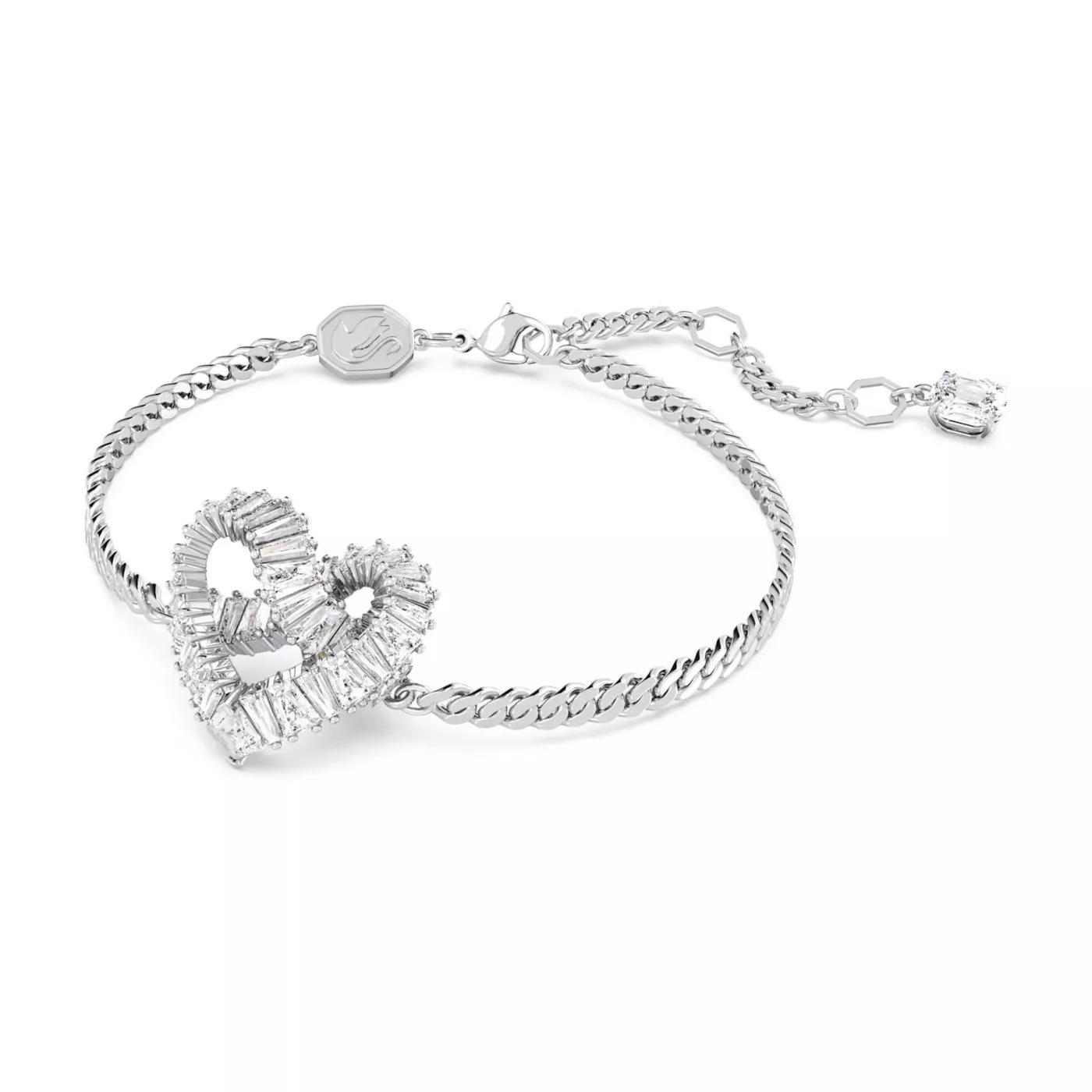 Swarovski Armband - Swarovski Matrix Silberfarbene Armband 5648299 - Gr. ONE SIZE - in Silber - für Damen von Swarovski