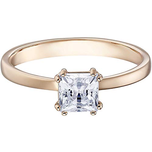 Swarovski Attract Motivring, Rosé vergoldeter Damenring mit Funkelndem Swarovski Kristall von Swarovski