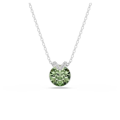Swarovski Bella Halskette, Grüne, Rhodinierte Kette mit V-Anhänger und Strahlenden Swarovski Kristallen im Rundschliff Swarovski Bella Halskette, Grüne, Rhodinierte Kette mit V-Anhänger und Strahlenden Swarovski Kristallen im Rundschliff von Swarovski