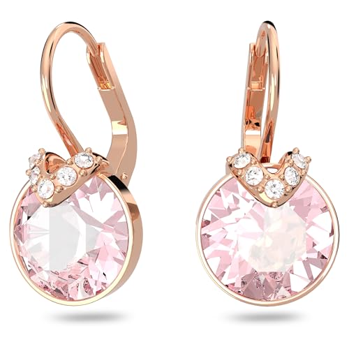 Swarovski Bella V Drop-Ohrhänger, Rosé Vergoldete Ohrringe mit Strahlenden Swarovski Kristallen von Swarovski