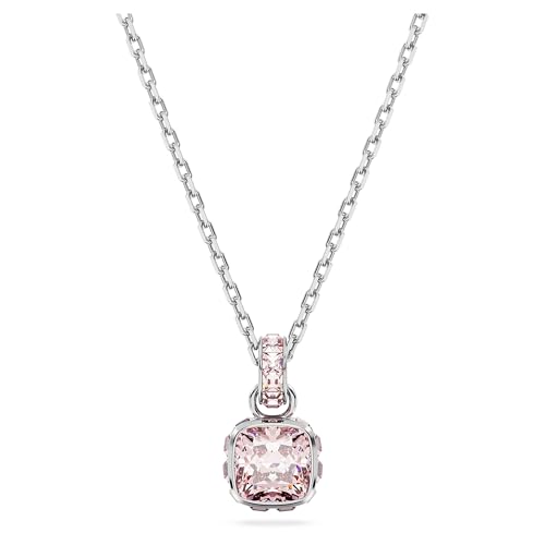 Swarovski Birthstone Anhänger, Kissenschliff, Juni, Rosa, Rhodiniert von Swarovski