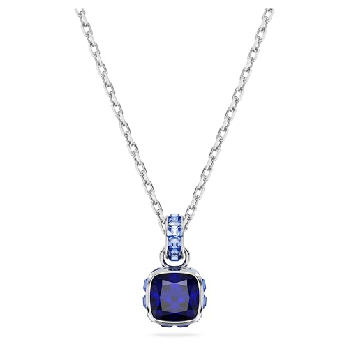 Swarovski Birthstone Anhänger, Kissenschliff, September, Blau, Rhodiniert von Swarovski