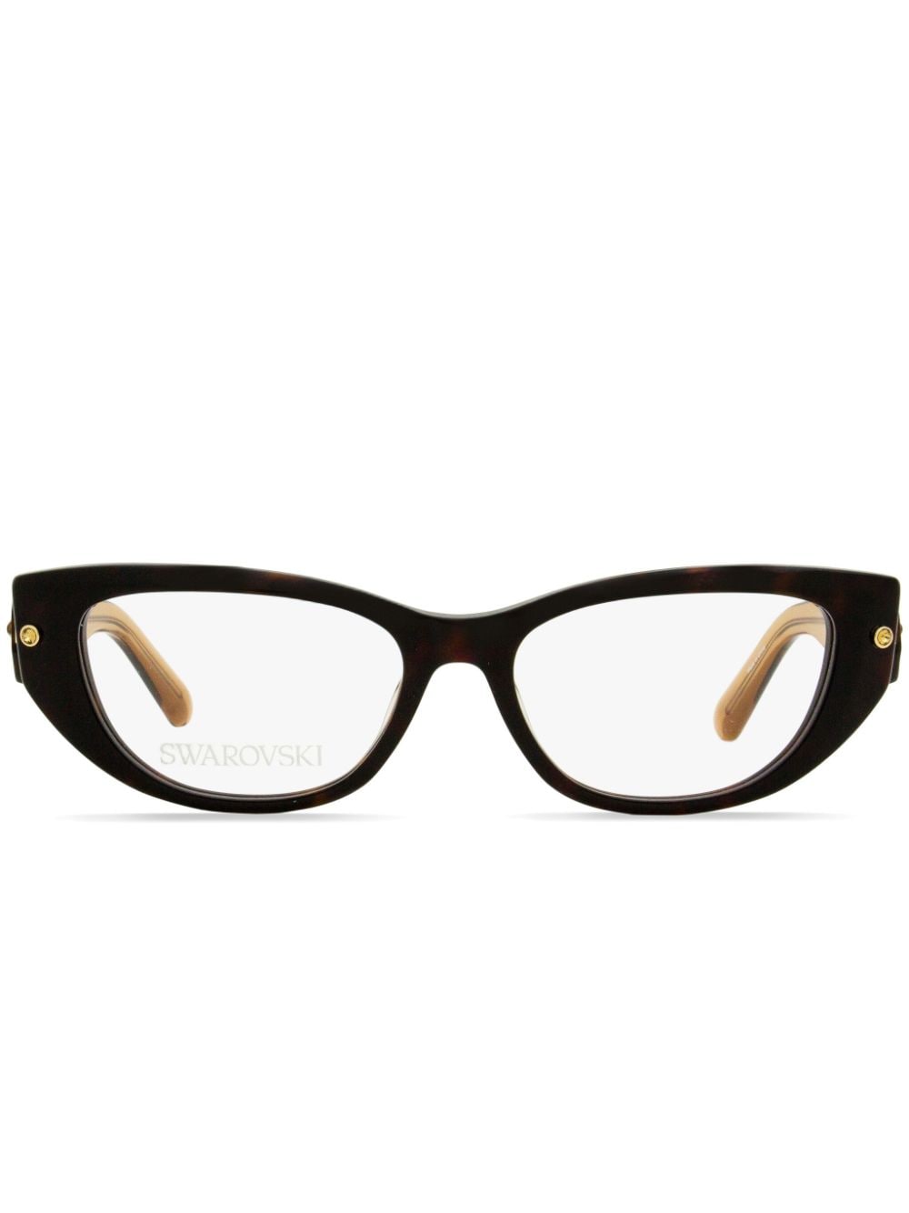 Swarovski Brille mit eckigem Gestell - Braun von Swarovski