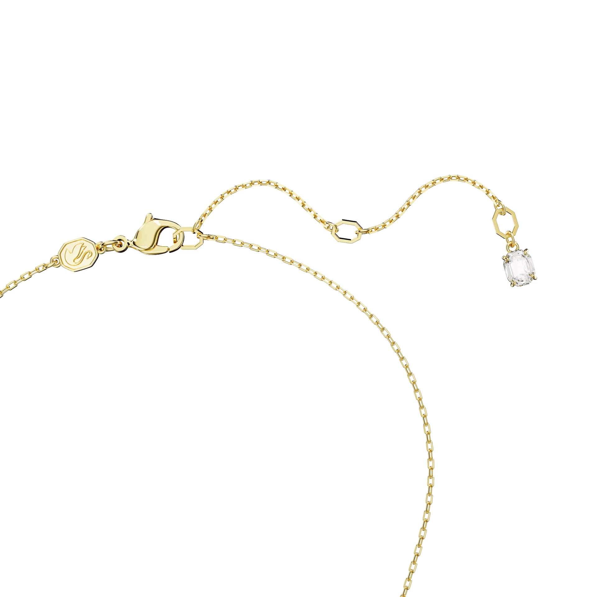 Swarovski Charms - Dextera pendant, Interlocking loop, Gold-tone plat - Gr. unisize - in Weiß - für Damen von Swarovski