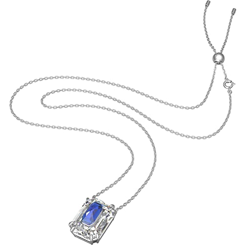 Collier Swarovski Chroma Cristal blanc/centre bleu von Swarovski