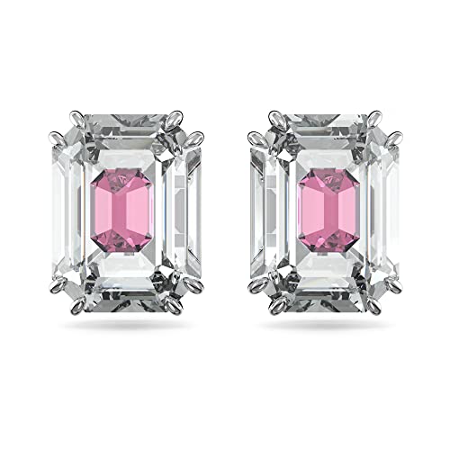 Swarovski Chroma Ohrstecker, Rosa, Rhodiniert von Swarovski