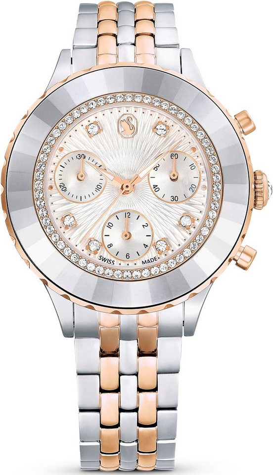 Swarovski Chronograph OCTEA CHRONO 5672937, Armbanduhr, Quarzuhr, Damenuhr, Swarovski-Kristalle, Swiss Made von Swarovski