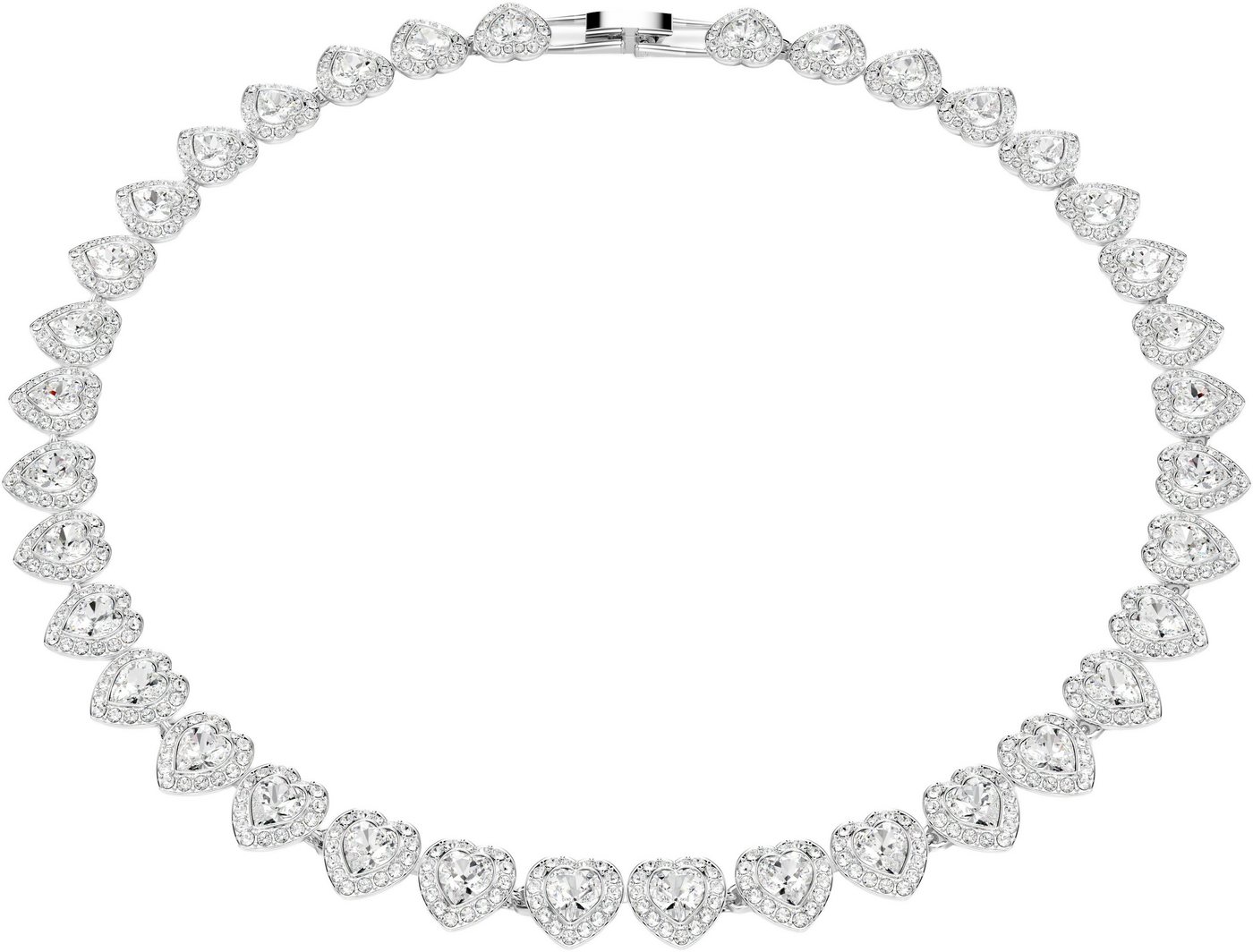 Swarovski Collier Schmuck Geschenk Ariana Grande Tennis Halskette Herz, mit Swarovski® Kristall von Swarovski