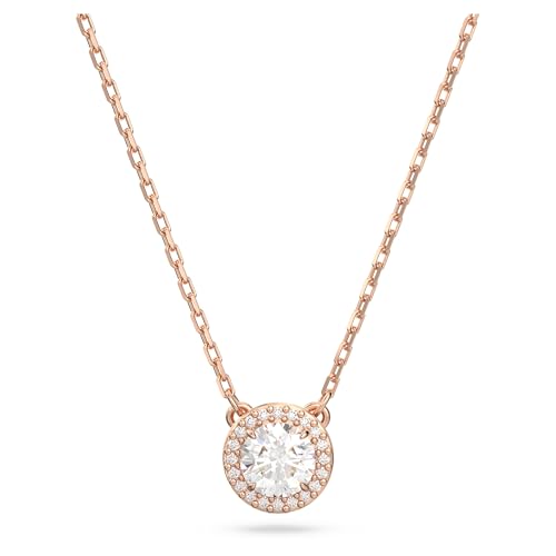 Swarovski Constella Halskette Rosegold für Damen mit Anhänger mit Weißen Zirkonia Kristallen, 5636272 von Swarovski