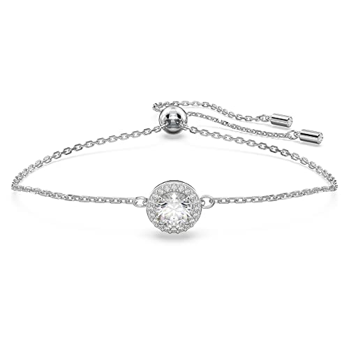Swarovski Una Damenarmband, Rhodiniertes Armband mit Strahlenden Swarovski Kristallen von Swarovski