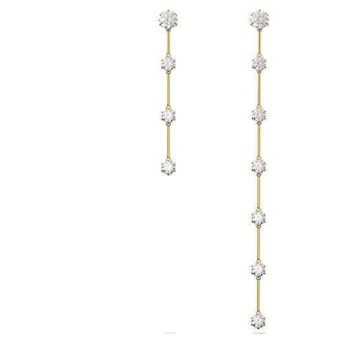 Swarovski Constella Ohrringe, Vergoldete Hängeohrringe mit Strahlenden Kristallen im Brillantschliff von Swarovski