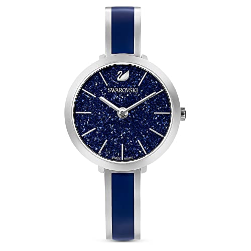 Swarovski Crystalline Delight Uhr, Metallarmband, Blau, Edelstahl von Swarovski