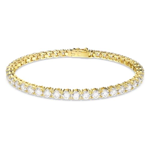 Swarovski Damen-Armband Kristall L Gold, Weiß 32023778 von Swarovski