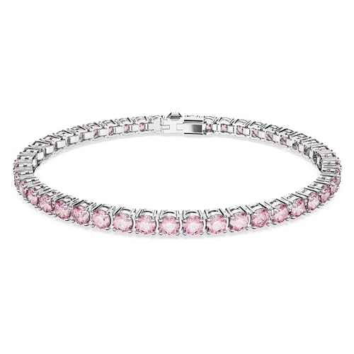Swarovski Damen-Armband Kristall Xl Pink, Silber 32023778 von Swarovski