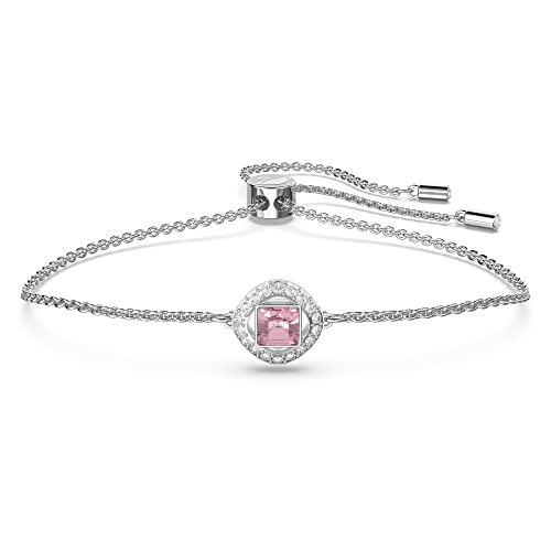 Swarovski Angelic Square Armband, Rosa, Rhodiniert, Amazon Exklusiv von Swarovski