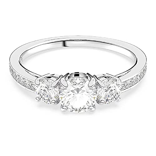 Swarovski Damen-Ring Metall 17 Kristall 32023789, 60, Metall, Kristall von Swarovski