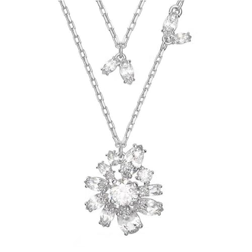 Swarovski Damen Kette Halskette Edelstahl Gema Flower 5648977 von Swarovski