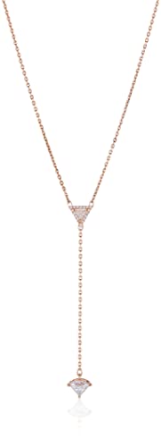 Swarovski Ortyx Y-Halskette Rosegold für Damen mit Anhänger mit Weißen Zirkonia Kristallen, 5642984 von Swarovski