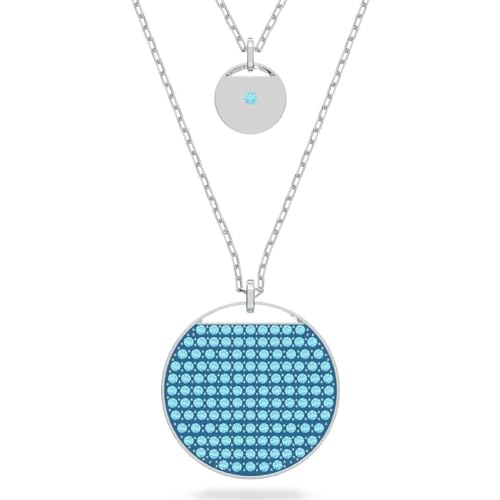 Swarovski Damen-Kette Metall Kristall One Size, Blau 32021300 von Swarovski