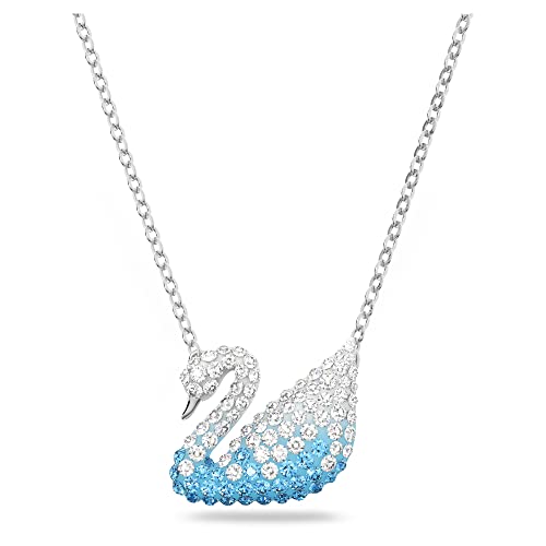 Swarovski Iconic Swan Anhänger, Schwan, Blau, Rhodiniert von Swarovski