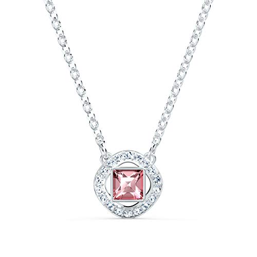 Swarovski Angelic Square Halskette, rosa, rhodiniert, Amazon Exklusiv von Swarovski