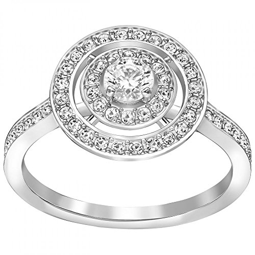 Swarovski Damen-Ring rhodiniert Glas transparent Gr. 55 (17.5) - 5142726 von Swarovski