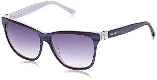 Swarovski Damen SK0121-5683W Sonnenbrille, Violett (Violet/Gradient Blue), 56 von Swarovski