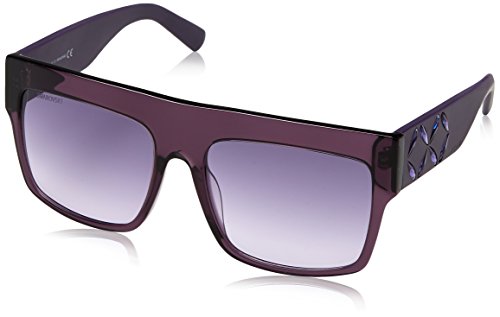 Swarovski SK0128 81Z-56-17-140 Swarovski Sunglasses Sk0128 81Z-56-17-140 Rechteckig Sonnenbrille 56, Violett von Swarovski