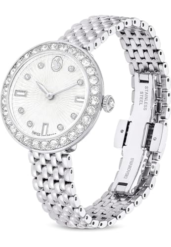 Swarovski Damen-Uhren Analog Quarz One Size, Silber 32026365 von Swarovski