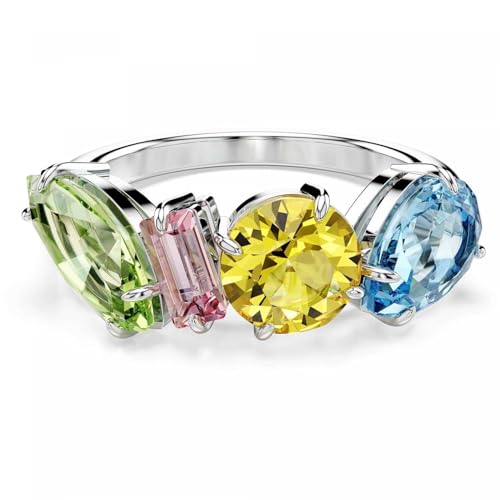 Swarovski Gema Cocktailring für Damen, rhodiniert, gemischte Schliffe, Größe 50, mehrfarbig, One Size, Kristall, Kristall Swarovski Gema Cocktailring für Damen, rhodiniert, gemischte Schliffe, Größe 50, mehrfarbig, One Size, Kristall, Kristall von Swarovski