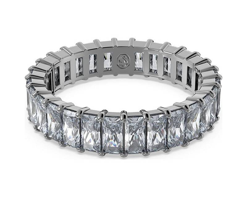 Swarovski Silberring Swarovski-MATRIX:RING GRY/RUS 55 Metalllegierung rhodiniert von Swarovski
