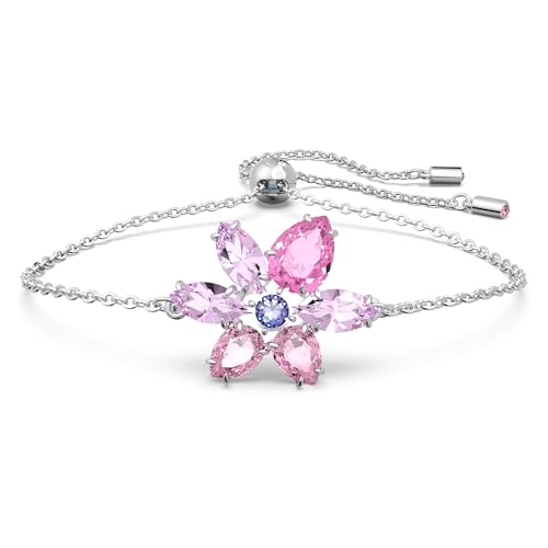 Swarovski Gema Armband, Rhodiniertes Damenarmband mit Zartem Blumen-Design und Strahlenden Swarovski Kristallen von Swarovski