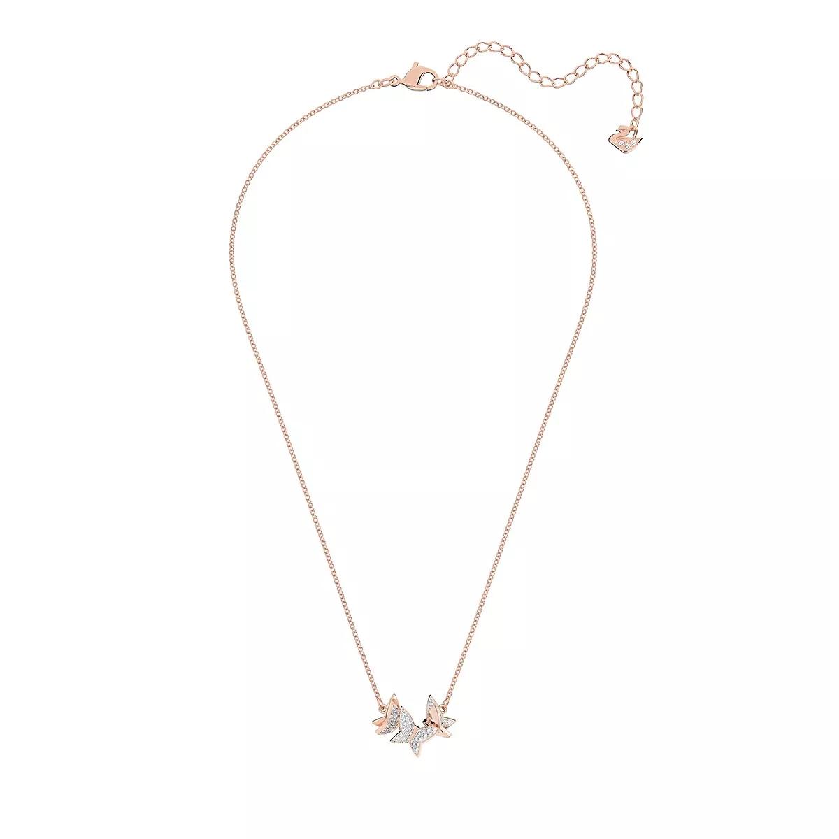 Swarovski Halskette - Lilia Butterfly rose gold-tone plated - Gr. unisize - in Quarz - für Damen von Swarovski