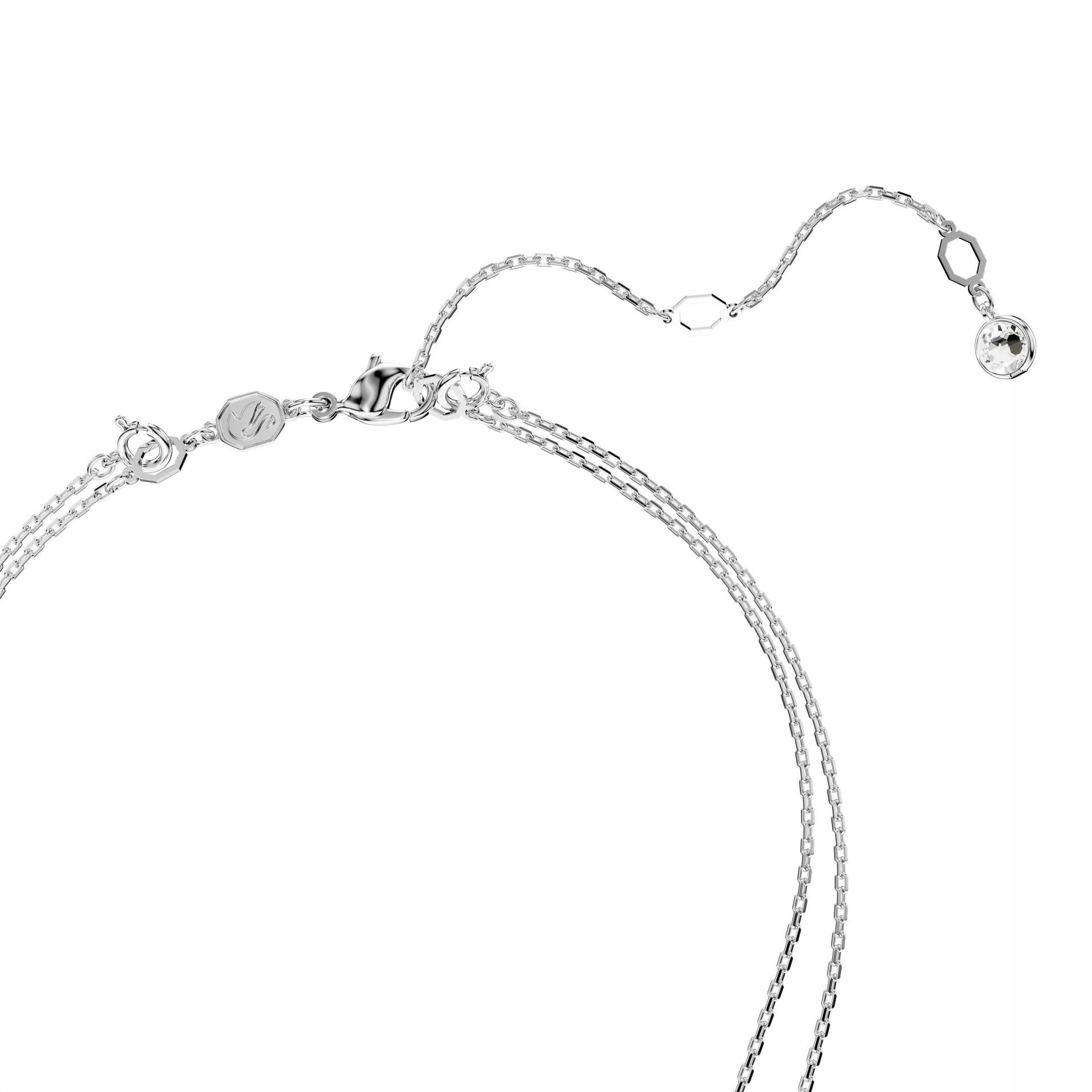 Swarovski Halskette - Meteora layered pendant, Rhodium plated - Gr. unisize - in Weiß - für Damen von Swarovski