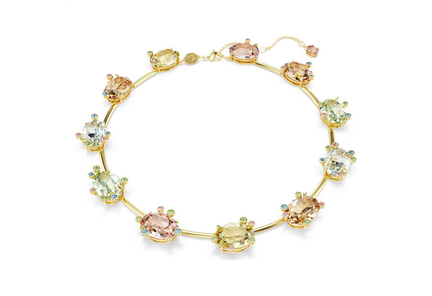 Swarovski Kristallanhänger Swarovski Collier Gema 5708027 Mehrfarbig, Gold plattiert (1-tlg) von Swarovski
