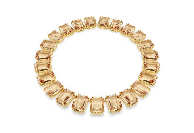 Swarovski Kristallanhänger Swarovski Halskette Millenia 5720911 Oktagon-Schliff, Gold plattiert (1-tlg) von Swarovski