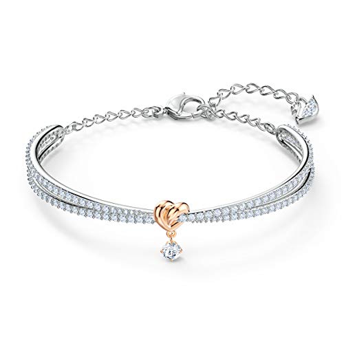 Swarovski Lifelong Heart Armreif, Herz, Weiß, Metallmix von Swarovski